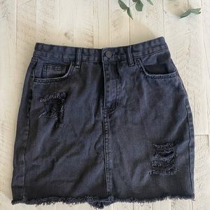 Refuge Black Denim Skirt!